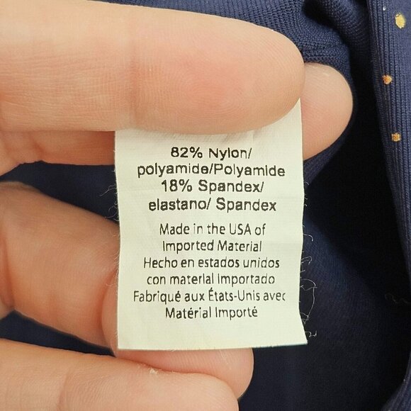 Beyond Yoga High Waisted Alloy Ombre Midi Legging Navy & Gold Women's Size S - Picture 10 of 14